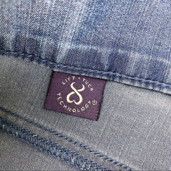 NYDJ Wide Leg Lift/Tuck Denim Pants EUC - Picture 10 of 11